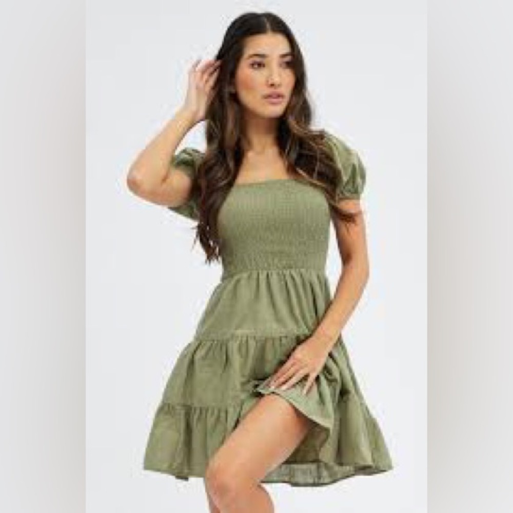 Wilfred fit and flare mini dress